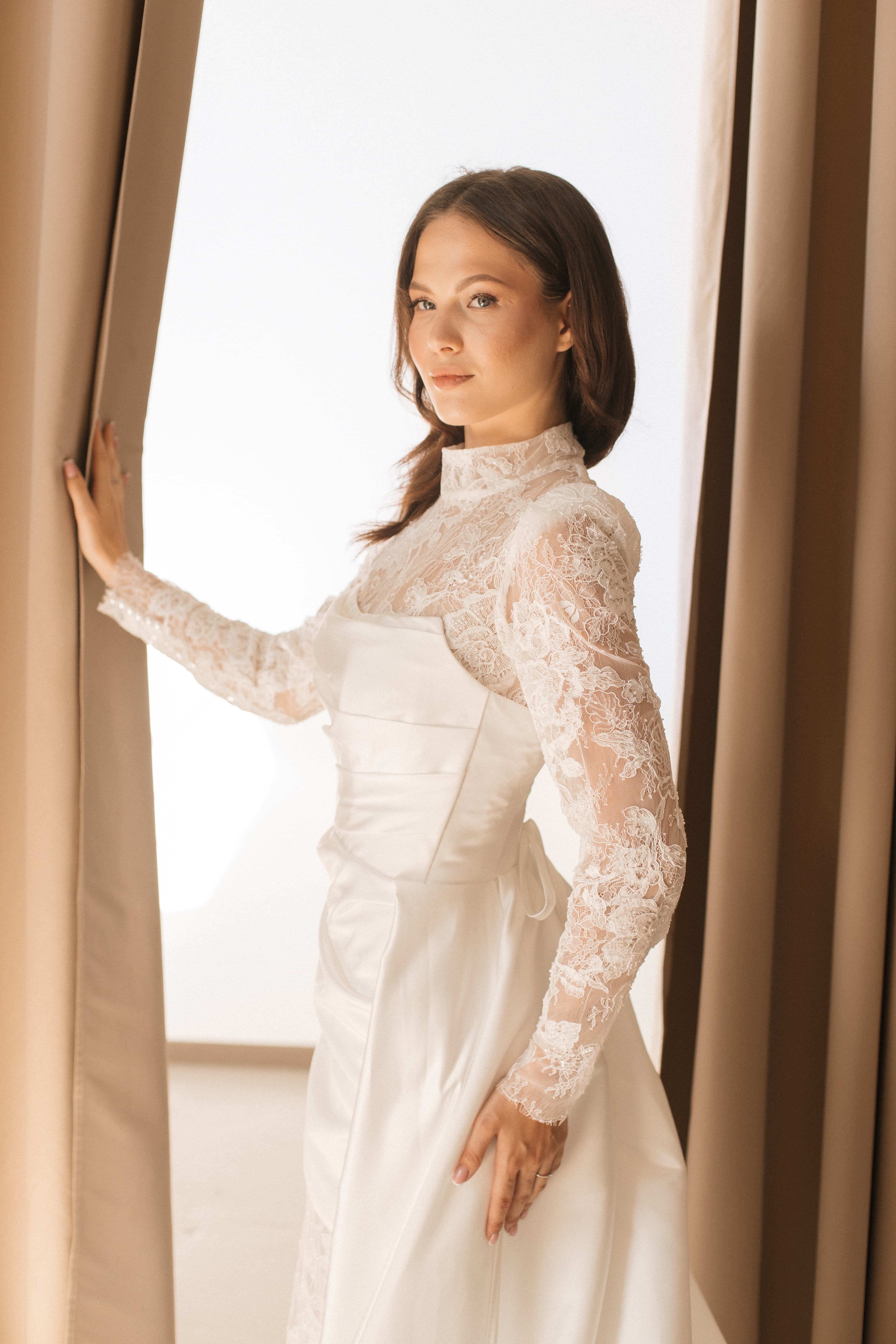 Anna Horetska full-length fashion portrait